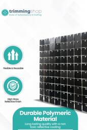 Neel Blue Shimmer Sequin Wall Panels Backdrop, 30cm x 30cm in Black - Size: 30 cm x 30 cm - thumbnail 2