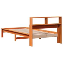 Berkfield Home Decorative Bookcase Bed without Mattress Wax Brown 90x200 cm Soli - thumbnail 6