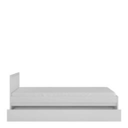 Wyld Haus Vienna 2ft 11 Single Bed Frame with Pull Out Drawer Alpine White - Size: Small Single - thumbnail 3