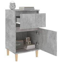 Berkfield Home Bedside Cabinets 2 pcs Concrete Grey 40x35x70 cm - Size: 40 x 35 x 70 cm - thumbnail 5