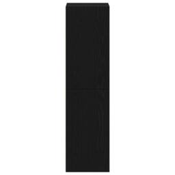 Berkfield Home Elegant Bookcase Black Oak 36x30x114 cm Engineered Wood - Size: 36 x 30 x 114 cm - thumbnail 6