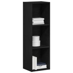 Berkfield Home Elegant Bookcase Black Oak 36x30x114 cm Engineered Wood - Size: 36 x 30 x 114 cm - thumbnail 4