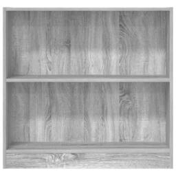Berkfield Home Bookcase Grey Sonoma 80x24x76 cm Engineered Wood - Size: 80 x 24 x 76 cm - thumbnail 5