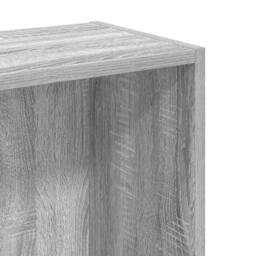 Berkfield Home Bookcase Grey Sonoma 80x24x76 cm Engineered Wood - Size: 80 x 24 x 76 cm - thumbnail 8