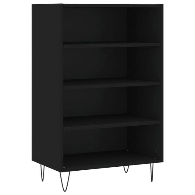 Berkfield Home Highboard Black 57x35x90 cm Engineered Wood - Size: 57 x 35 x 90 cm - image 1