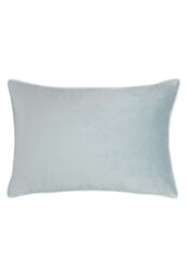Furn Arcticus Noel Embroidered Piped Velvet Cushion in Blue - Size: 30 cm x 50 cm - thumbnail 2