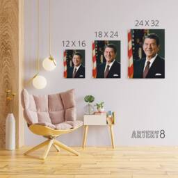"Artery8 Official Portrait US President Canvas Wall Art Print - Size: W18"" x H24""" - thumbnail 4