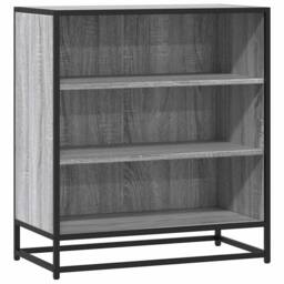 Berkfield Home Sideboard Grey Sonoma 68x35x76 cm Engineered Wood & Metal - Size: 68 x 35 x 76 cm - thumbnail 3