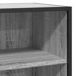 Berkfield Home Sideboard Grey Sonoma 68x35x76 cm Engineered Wood & Metal - Size: 68 x 35 x 76 cm - thumbnail 7