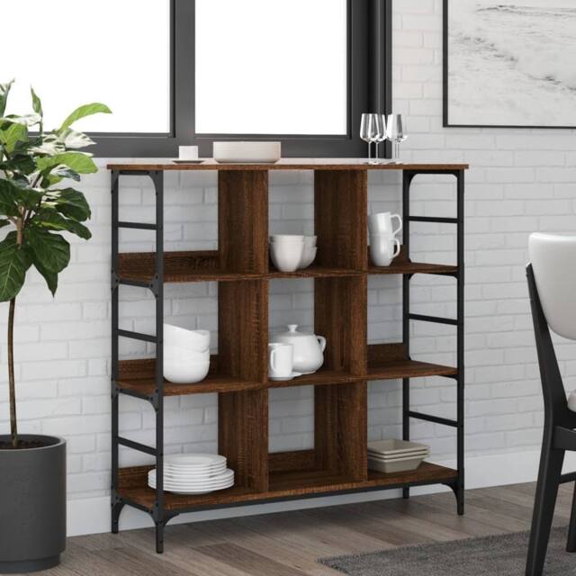 Berkfield Home Sideboard Brown Oak 102x32x103.5 cm Engineered Wood - image 1