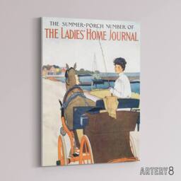 "Artery8 Home Journal Vintage Mag Canvas Wall Art Print Penfield in Beige - Size: W18"" x H24""" - thumbnail 2