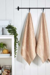 CHRISTY 'Supreme Hygro' Luxury 100% Supima Cotton 8 Piece Towel Sets in Light Brown - thumbnail 4