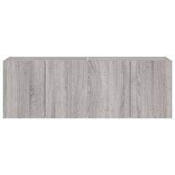 Berkfield Home TV Wall Cabinets with LED Lights 2 pcs Grey Sonoma 60x35x41 cm - Size: 60 x 35 x 41 cm - thumbnail 9