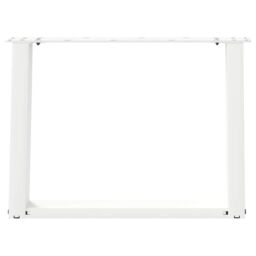 Berkfield Home Coffee Table Legs U-Shaped 2 pcs White 60x(42-43) cm Steel - thumbnail 5