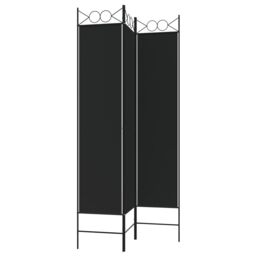 Berkfield Home 3-Panel Room Divider Black 120x200 cm Fabric - thumbnail 5