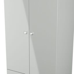 Ready Assembled 2 U Newlyn 2 Door 2 Drawer Wardrobe (Ready Assembled) in Dark Grey - thumbnail 4
