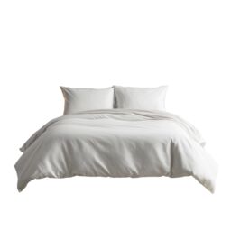 Snug City Luxury 200TC Duvet Cover & Pillowcase/s Set Bed Linen in White - Size: Single - thumbnail 2