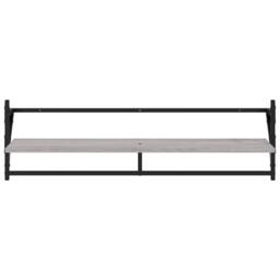 Berkfield Home 6 Piece Wall Shelf Set with Bars Grey Sonoma Engineered Wood - thumbnail 6