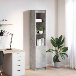 Berkfield Home Highboard Concrete Grey 37.5x35x180 cm Engineered Wood