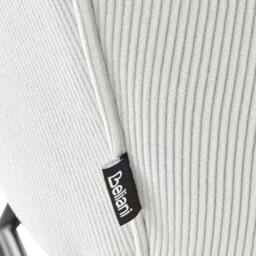 Wyld and Coco Aura Living Rocking Armchair - Off-White Jumbo Cord Black Metal Legs in White - thumbnail 8