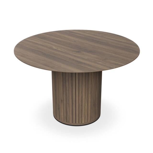 More4Homes Arlo Round Dining Table w Walnut Legs - image 1