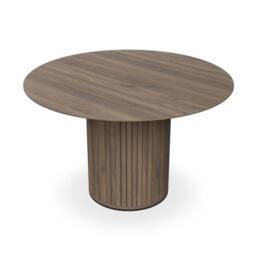 More4Homes Arlo Round Dining Table w Walnut Legs