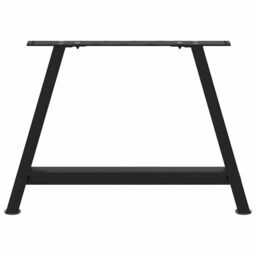 Berkfield Home Coffee Table Legs A-Shaped 2 pcs Black¬†70x(42-43) cm Steel in Black - thumbnail 5