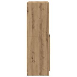 Berkfield Home Kitchen Cabinet Artisan Oak 57x41.5x131.5 cm Engineered Wood in Brown - thumbnail 6