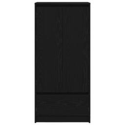 Berkfield Home Cabinet with Drawer Black Oak 55.5x34x119.5 cm Engineered Wood - thumbnail 6