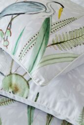 Paoletti Aaliyah Botanical 100% Cotton Duvet Cover Set - Size: Super King - thumbnail 4