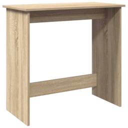 Berkfield Home Desk Sonoma Oak 80x40x75 cm Engineered Wood in Light Tan - Size: 80 x 40 x 75 cm