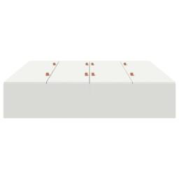 Berkfield Home Modern Bed Frame White MDF Standard Double Storage Bed Rectangular - thumbnail 6