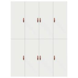 Berkfield Home Modern Bed Frame White MDF Standard Double Storage Bed Rectangular - thumbnail 9