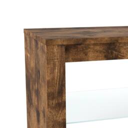 Levede Height Adjustable TV Unit Cabinet Wood LED RGB Storage for Living Room in Brown - thumbnail 6