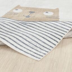Livabliss Lilian - Kids Beige Brown Grey Black Washable Rug for Children's Rooms - Size: 160 cm x 215 cm - thumbnail 4
