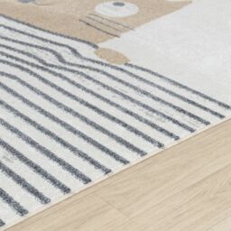 Livabliss Lilian - Kids Beige Brown Grey Black Washable Rug for Children's Rooms - Size: 160 cm x 215 cm - thumbnail 3