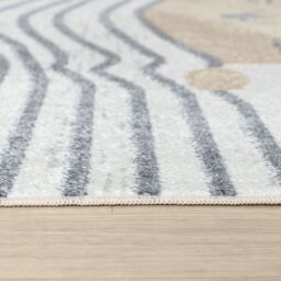 Livabliss Lilian - Kids Beige Brown Grey Black Washable Rug for Children's Rooms - Size: 160 cm x 215 cm - thumbnail 8