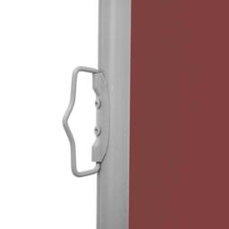 Berkfield Home Patio Retractable Side Awning 140x1200 cm Brown in Wine - thumbnail 7