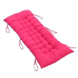 VOGREX 2 Seater Cotton Cushion Outdoor Garden Patio Swing Bench Seat Pad in Fuchsia