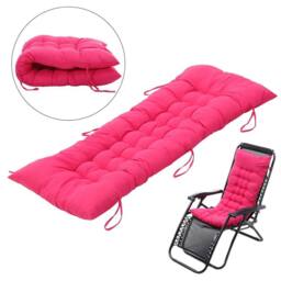 VOGREX 2 Seater Cotton Cushion Outdoor Garden Patio Swing Bench Seat Pad in Fuchsia - thumbnail 4