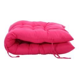 VOGREX 2 Seater Cotton Cushion Outdoor Garden Patio Swing Bench Seat Pad in Fuchsia - thumbnail 3