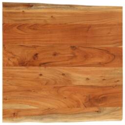 Berkfield Home Table Top 60x60x3.8 cm Rectangular¬†Solid Wood Acacia Live Edge in Brown - thumbnail 2