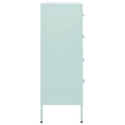 Berkfield Home Chest of Drawers Mint 80x35x101.5 cm Steel - thumbnail 4
