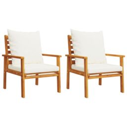 Berkfield Home 5 Piece Garden Lounge Set with Cushions Solid Wood Acacia in Brown - thumbnail 4