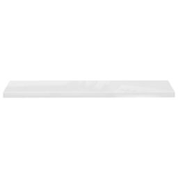 Berkfield Home Floating Wall Shelf High Gloss White 120x23.5x3.8 cm MDF - thumbnail 4