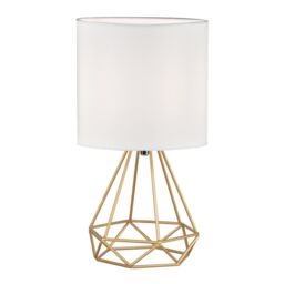 First Choice Lighting Set of 2 Christie - Gold Geometric Lamps - thumbnail 2