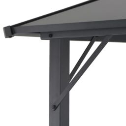 Berkfield Home Gazebo with Roof Aluminium 4x3x2.6 m Black - thumbnail 4