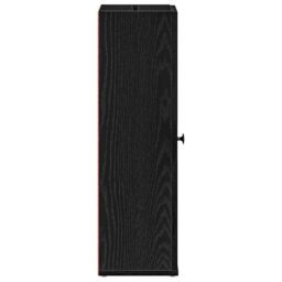 Berkfield Home Bathroom Cabinet with Roll Holder Black 20.5x22x72 cm - thumbnail 6