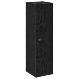 Berkfield Home Bathroom Cabinet with Roll Holder Black 20.5x22x72 cm - thumbnail 2