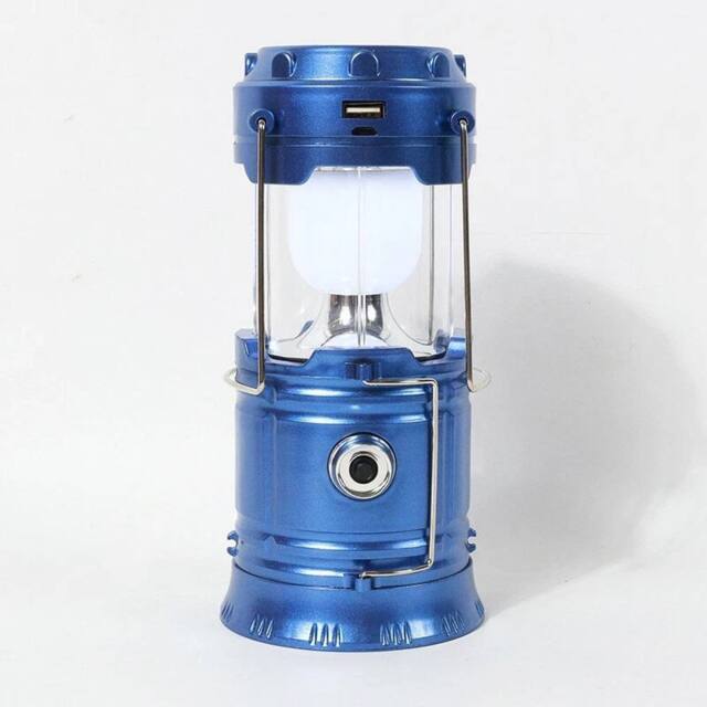 NESTLUNE LED Rechargeable Solar Camping Light Outdoor in Blue - image 1